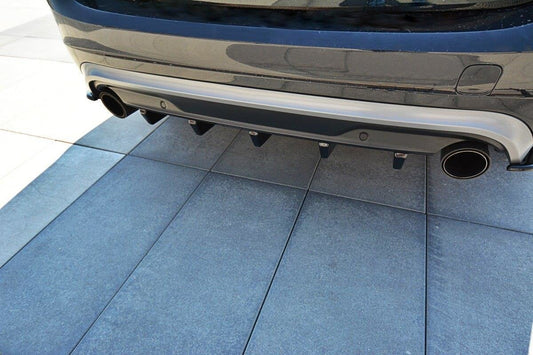 Diffusor Heck Ansatz für Volvo V60 Polestar Facelift Carbon Look