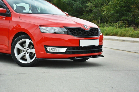 Front Ansatz V.2 für Skoda Rapid schwarz matt