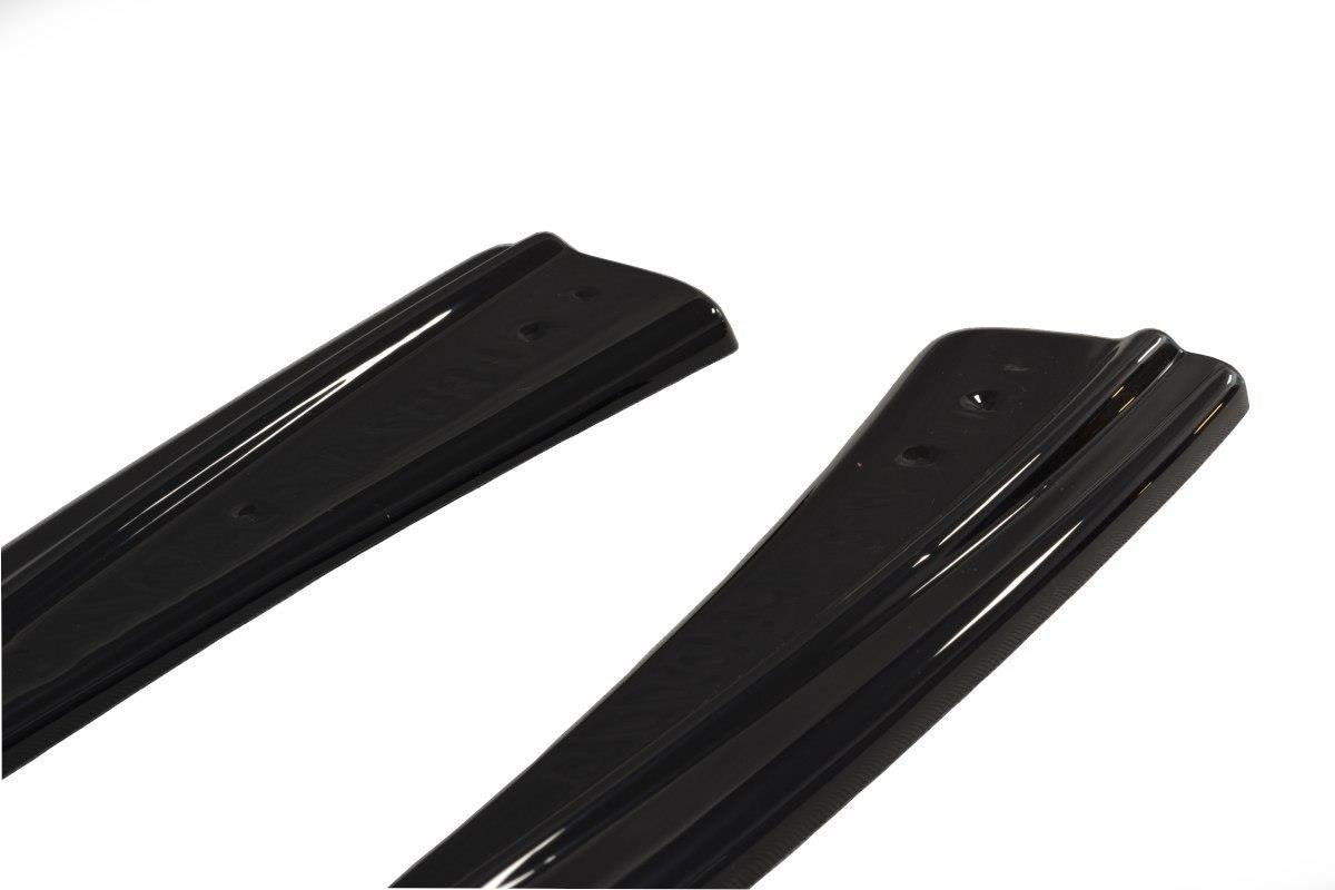 Heck Ansatz Flaps Diffusor für Audi RS7 Facelift schwarz Hochglanz