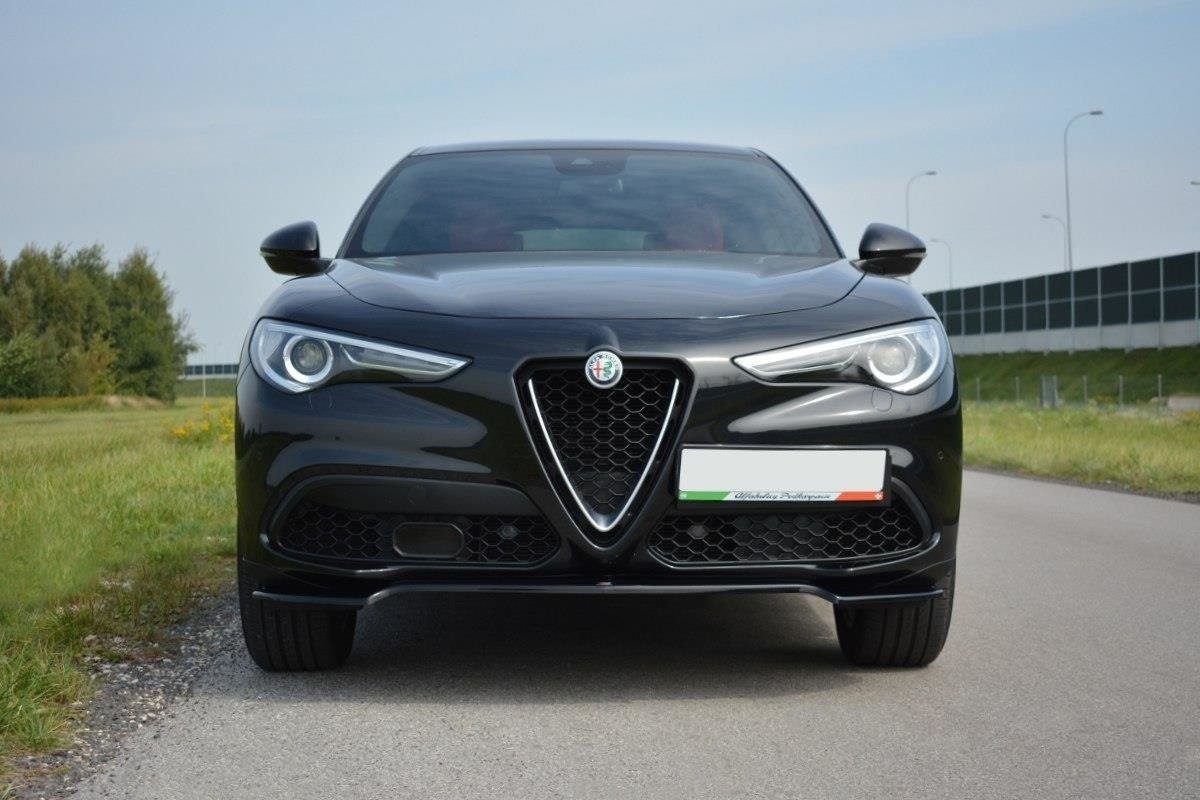 Front Ansatz V.1 für Alfa Romeo Stelvio schwarz matt