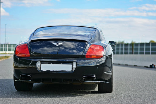 Heck Ansatz Flaps Diffusor für BENTLEY CONTINENTAL GT schwarz Hochglanz