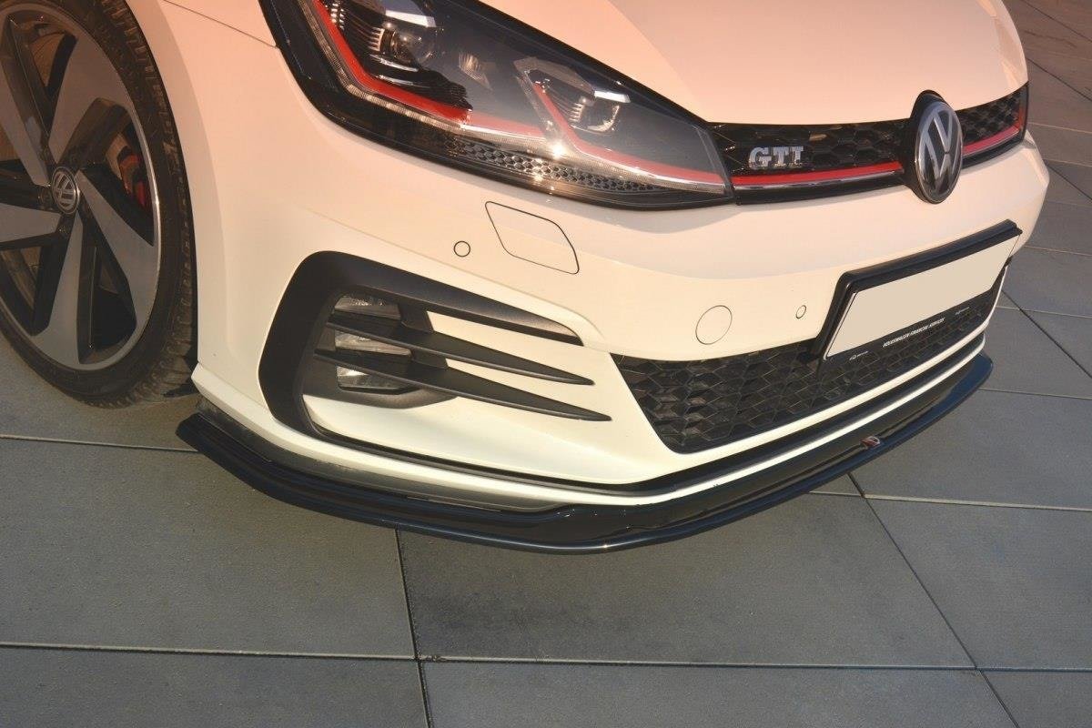 Front Ansatz V.2 für VW GOLF 7 GTI FACELIFT schwarz Hochglanz