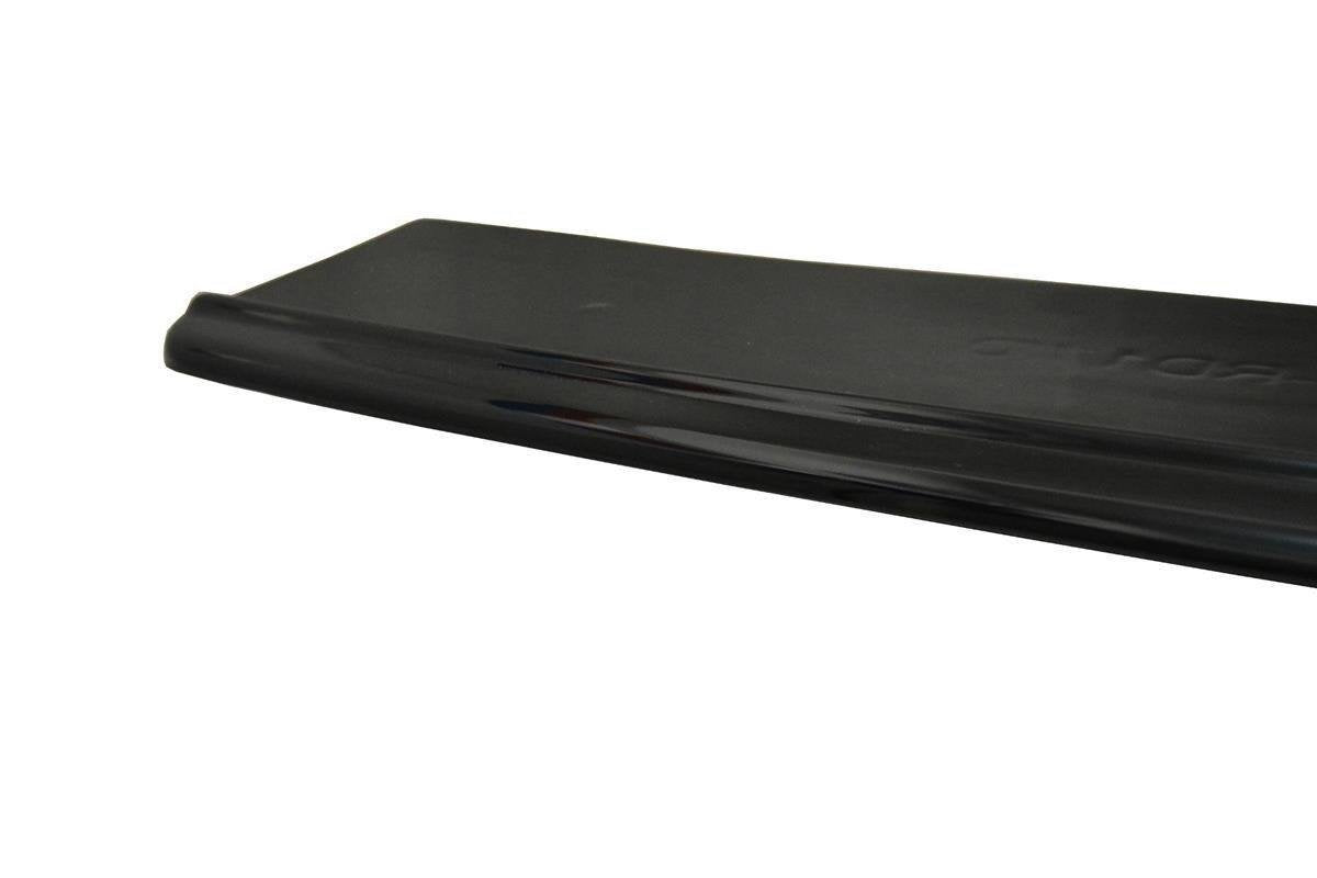 Mittlerer Diffusor Heck Ansatz für Audi A6 C7 Avant S-line Facelift schwarz Hochglanz