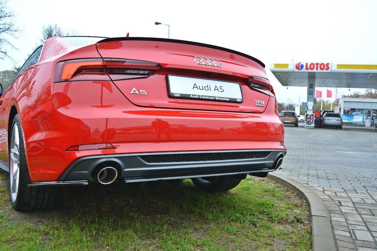 Mittlerer Diffusor Heck Ansatz für Audi A5 F5 S-Line DTM LOOK Carbon Look