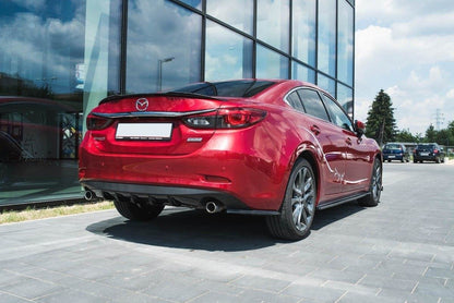 Diffusor Heck Ansatz für Mazda 6 GJ (Mk3) Facelift schwarz matt