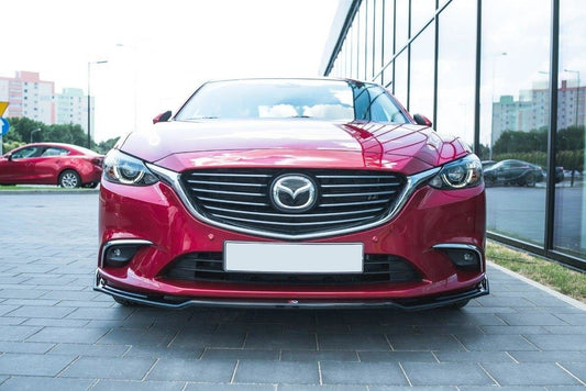 Front Ansatz V.2 für Mazda 6 GJ (Mk3) Facelift schwarz matt