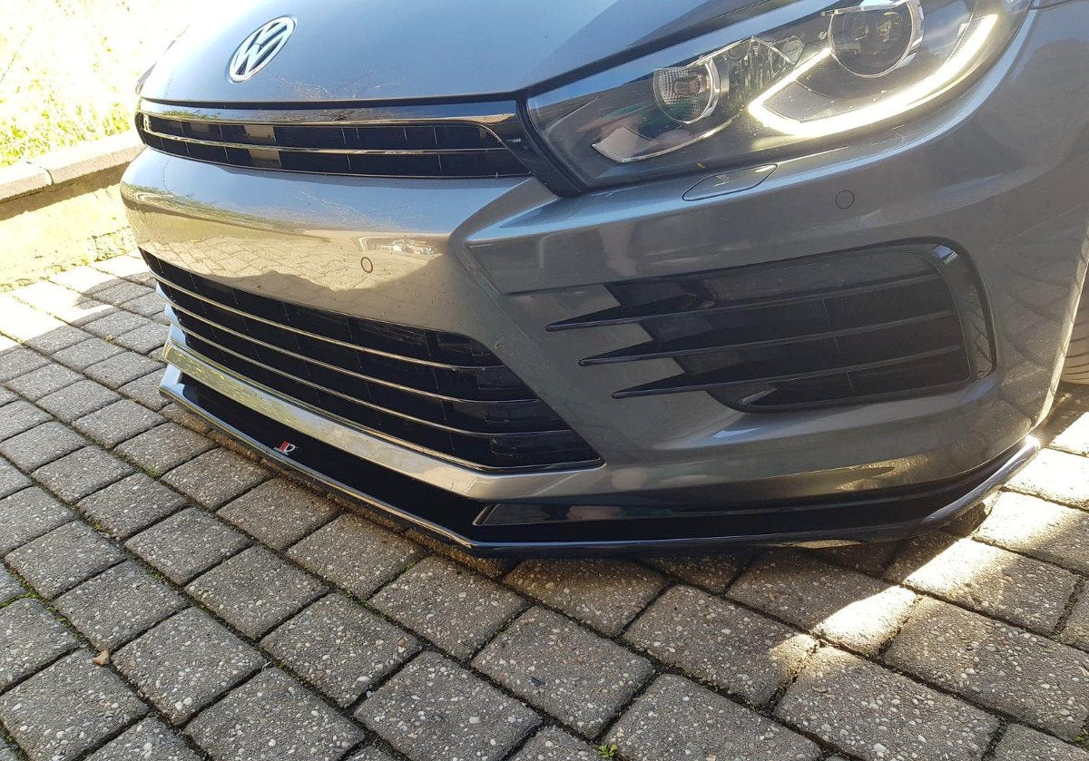 Front Ansatz V.1 für VOLKSWAGEN SCIROCCO MK.3 R FACELIFT Carbon Look