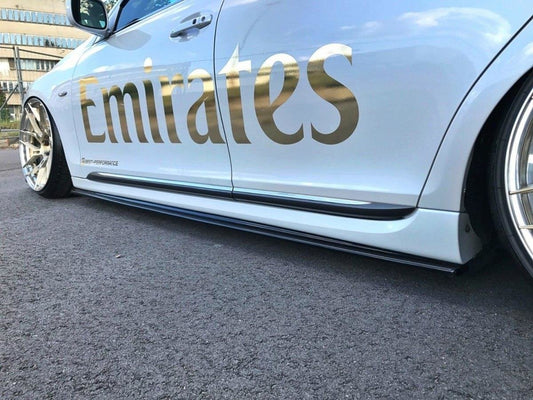 Seitenschweller Ansatz für Lexus GS 300 Mk3 Facelift schwarz Hochglanz
