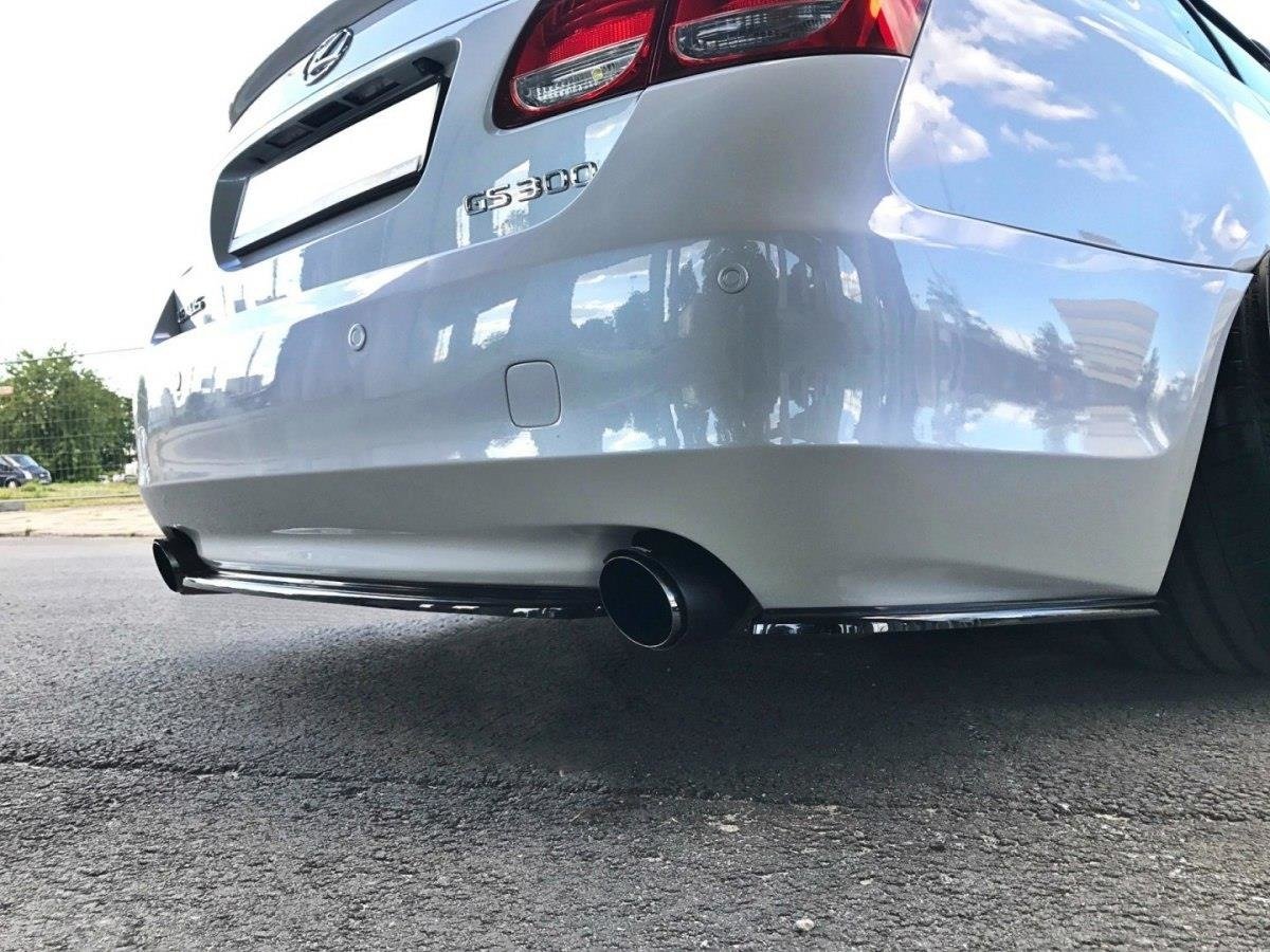 Mittlerer Diffusor Heck Ansatz für Lexus GS 300 Mk3 Facelift  schwarz Hochglanz