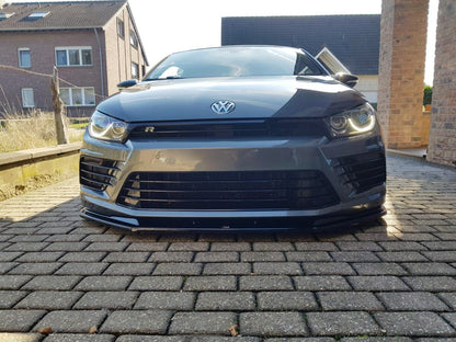 Front Ansatz V.1 für VOLKSWAGEN SCIROCCO MK.3 R FACELIFT Carbon Look