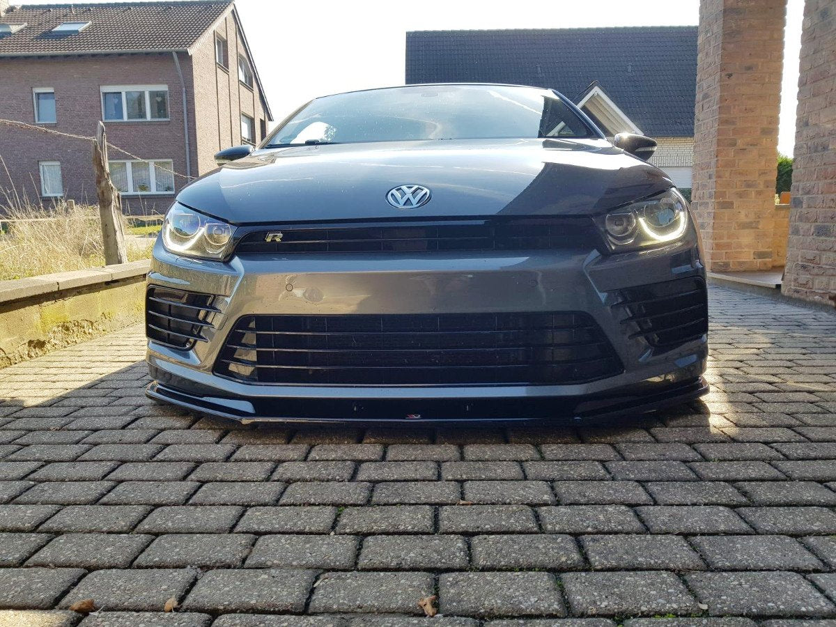 Front Ansatz V.1 für VOLKSWAGEN SCIROCCO MK.3 R FACELIFT schwarz matt