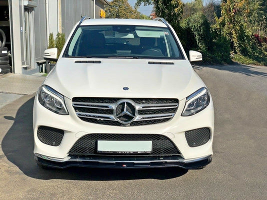 Front Ansatz V.1 für Mercedes GLE W166 AMG-Line schwarz Hochglanz