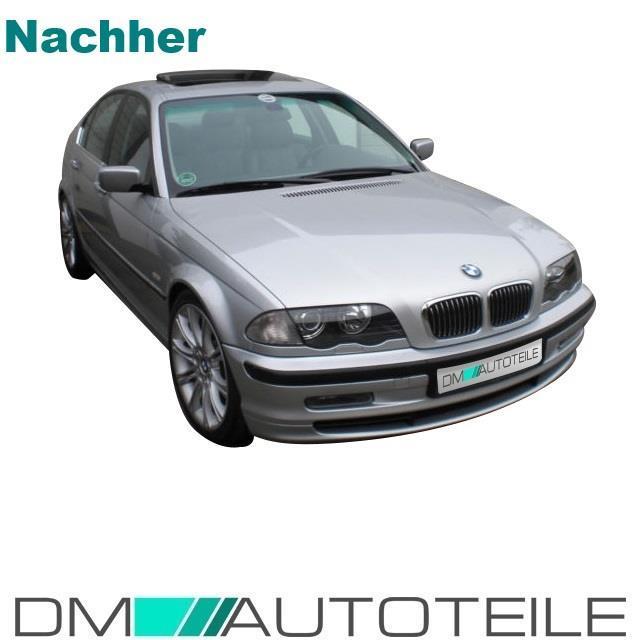 Facelift Set Rot Weiß Rückleuchten + Frontblinker + Seitenblinker Rot Weiß passt für BMW 3er 98-01 Limousine