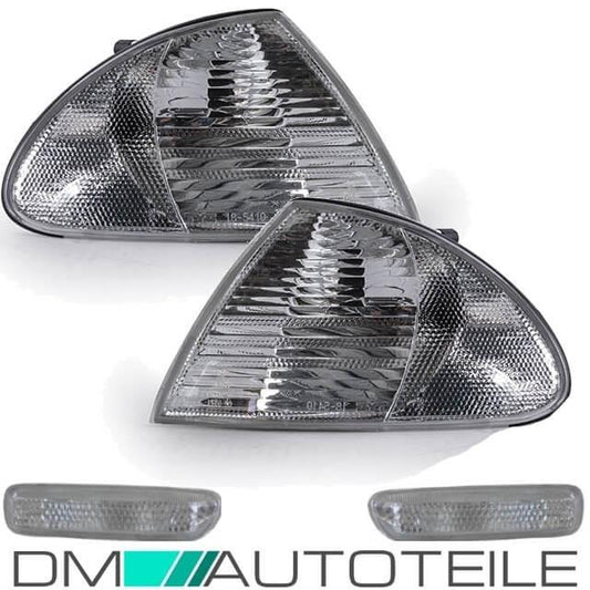 Frontblinker + Seitenblinker Weiß Facelift passt für BMW 3er E46 98-01 4/5 Türer