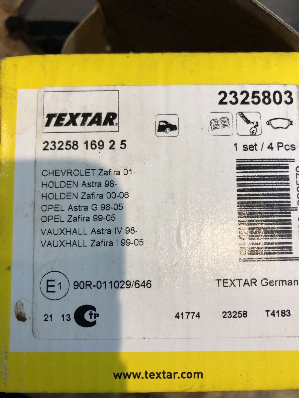 Opel Astra G Zafira Bremsbeläge neu original GM