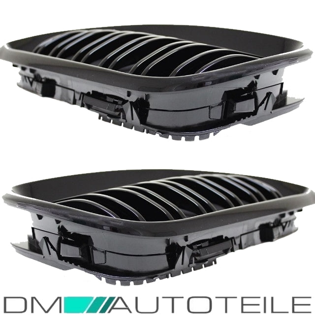 Kühlergrill Schwarz Glanz Doppelsteg passt für BMW E46 Limo Touring 01-05 auch M