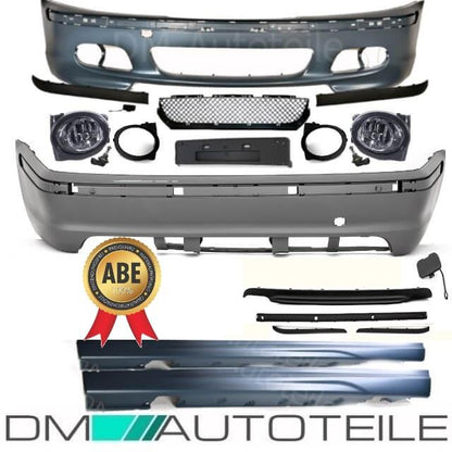 LIMOUSINE Bodykit Stoßstange Set passt für BMW E46+Zubehör für M Paket II +ABE
