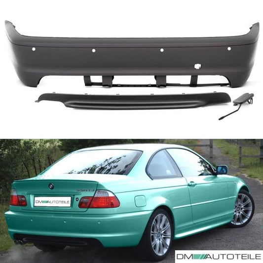 Sport COUPE CABRIO Stoßstange hinten für PDC passt für BMW 3er E46 nicht M-Paket