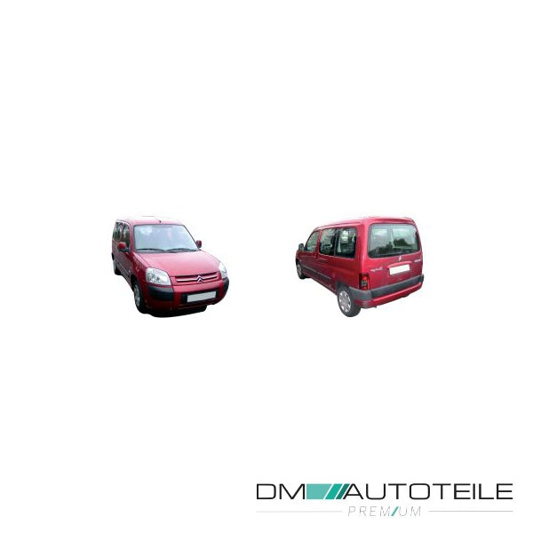 Stoßstange vorne grundiert schwarz passt für Citroën Berlingo MF 03-08 mit NSW