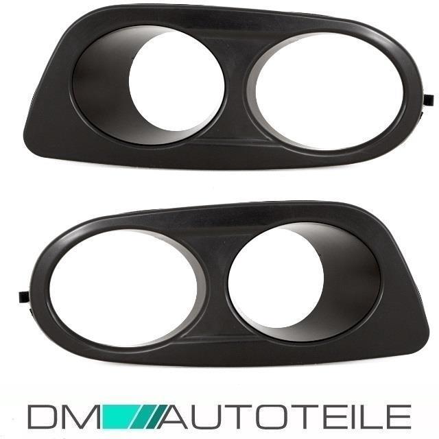 Sport Stoßstange +Nebel Smoke Set +Blenden Schwarz passt für BMW 3er E46 Limousine Touring+ABE