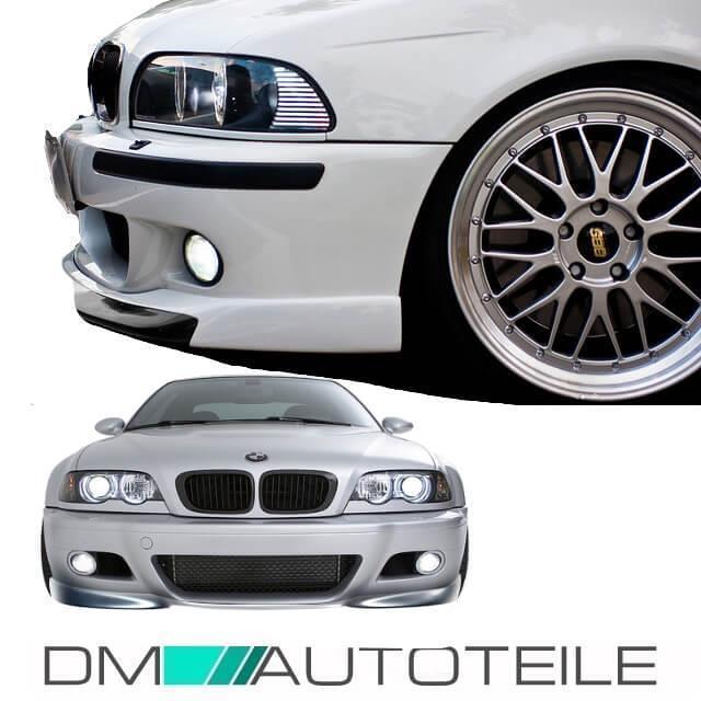 Sport Front Stoßstange SET+Nebel Smoke für M Paket II passend auf BMW E46 +ABE*