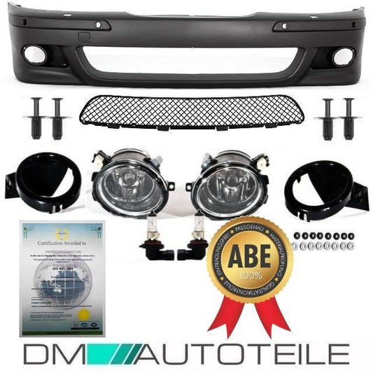 SPORT Stoßstange PAKET vorne ABS SRA/PDC passt für BMW E39 +Nebel für M+Nieten
