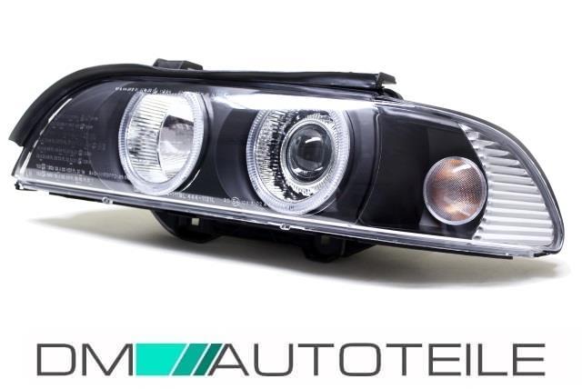 XENON Angel Eyes Scheinwerfer Schwarz D2S Facelift Kit+Brenner passt für BMW E39