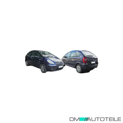 Außenspiegel rechts kpl. konvex glasklar schwarz passt für Citroën Xsara Picasso