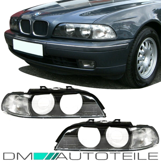 Scheinwerfer Gehäuse Rechts &Links Blinker Weiß passt auf BMW E39 außer FACELIFT
