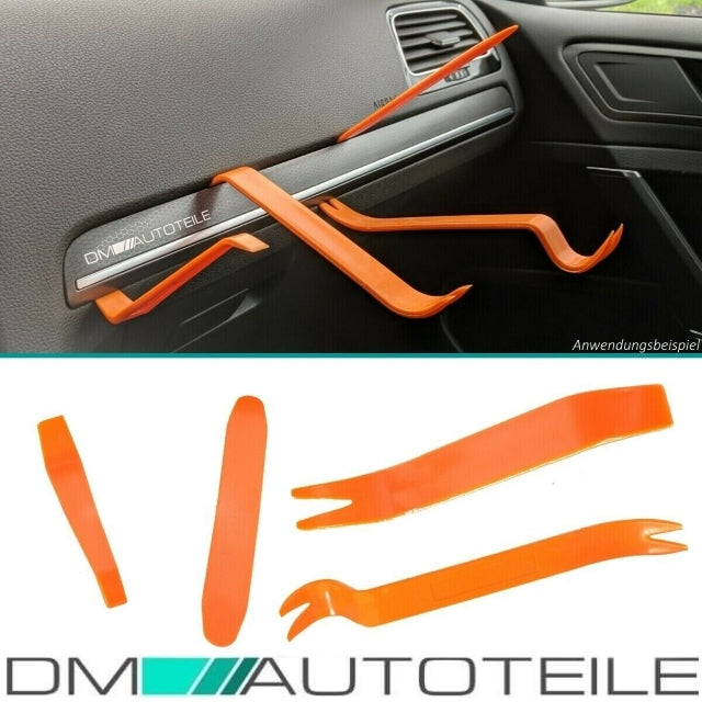 Scheinwerferglas SET Weiß + Werkzeug passt für BMW E39 Limousine Touring 95-00
