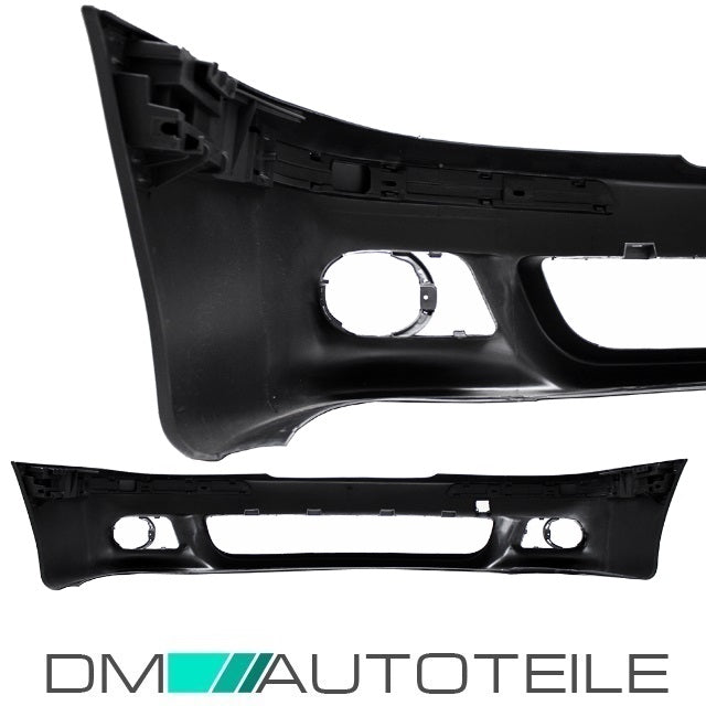 STOßSTANGE vorne grundiert+ Set Nebel Schwarz passt für BMW E39 M-Paket M5 +ABE*