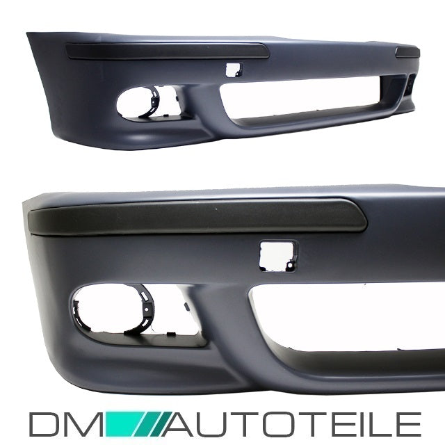 STOßSTANGE vorne grundiert+ Set Nebel Schwarz passt für BMW E39 M-Paket M5 +ABE*
