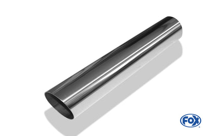 FOX Anschweißendrohr Typ 14 Ø 70 mm / Länge: 400 mm - rund / uneingerollt / 15° abgeschrägt / ohne Absorber