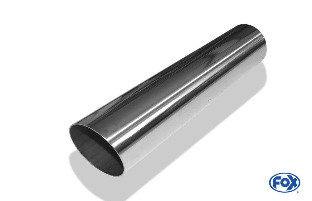 FOX Anschweißendrohr Typ 14 Ø 80 mm / Länge: 400 mm - rund / uneingerollt / 15° abgeschrägt / ohne Absorber