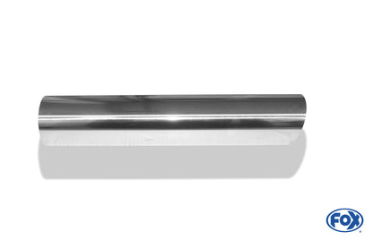 FOX Anschweißendrohr Typ 14 Ø 80 mm / Länge: 400 mm - rund / uneingerollt / 15° abgeschrägt / ohne Absorber
