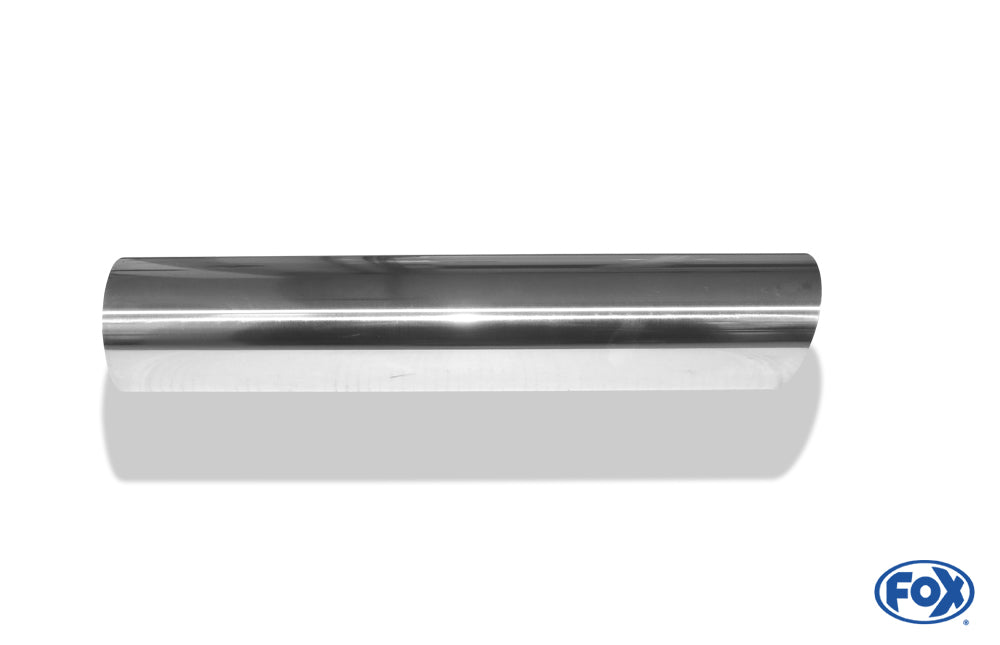 FOX Anschweißendrohr Typ 15 Ø 80 mm / Länge: 400 mm - rund / uneingerollt / 15° abgeschrägt / mit Absorber