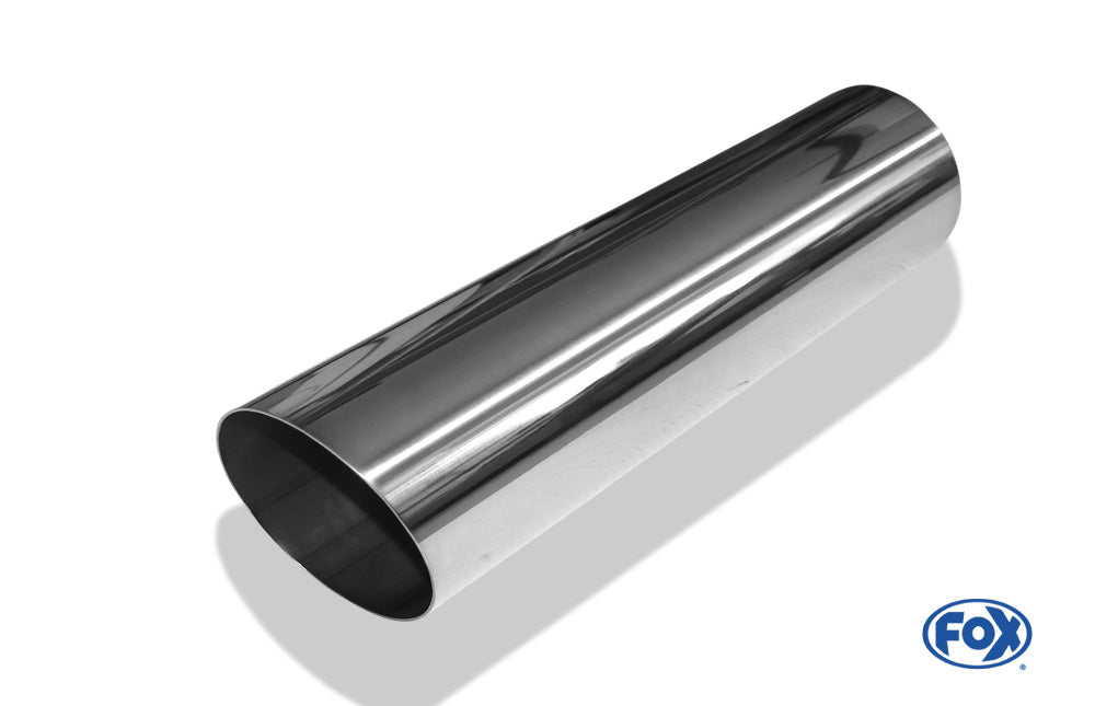 FOX Anschweißendrohr Typ 14 Ø 100 mm / Länge: 400 mm - rund / uneingerollt / 15° abgeschrägt / ohne Absorber