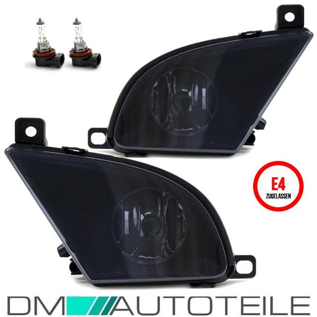 Nebelscheinwerfer Set Smoke Schwarz +H8 passt für BMW E60 E61 LCI Facelift 07-10
