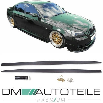 SET Seitenschweller Ansatz grundiert aus ABS passend für BMW 5er E60 E61 bj 03-10