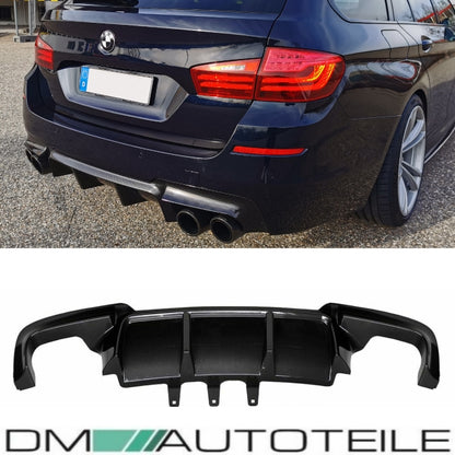 Umbau Diffusor Carbon hochglanz 4-Rohr passend für BMW 5er F10 F11 mit M-Paket Performance+ABE