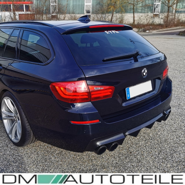 Umbau Diffusor Carbon hochglanz 4-Rohr passend für BMW 5er F10 F11 mit M-Paket Performance+ABE