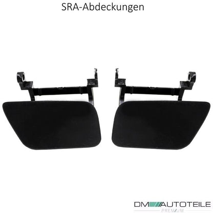 Zubehör SET Gitter + Abdeckungen passend für BMW E60 E61 mit M-Paket Stoßstange