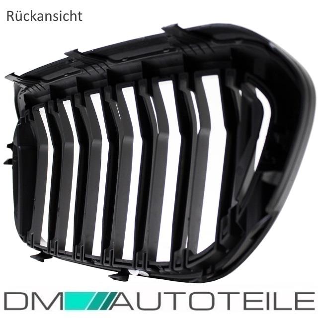 Doppelsteg Kühlergrill Schwarz GLANZ Performance passt für BMW 5er G30 G31 2017>