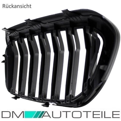 Doppelsteg Kühlergrill Schwarz GLANZ Performance passt für BMW 5er G30 G31 2017>