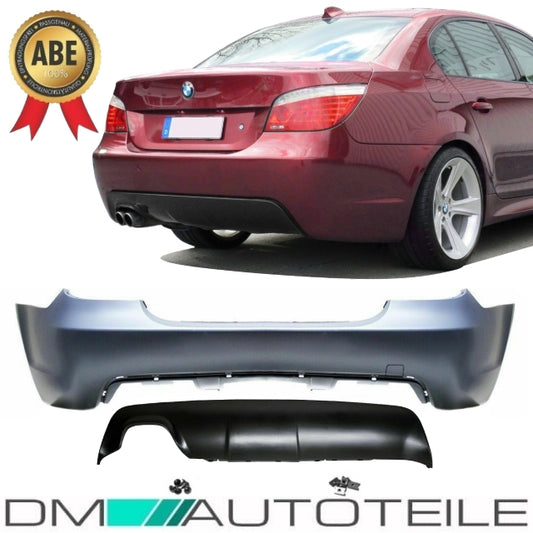 LIMOUSINE Heck Stoßstange hinten 03-10 o.PDC passt für BMW E60 auch M-Paket+ABE*