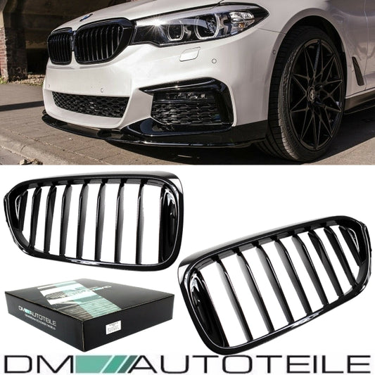 Set Sport-Performance Kühlergrill schwarz glänzend BMW 5er G30 G31 ab 2017-2020