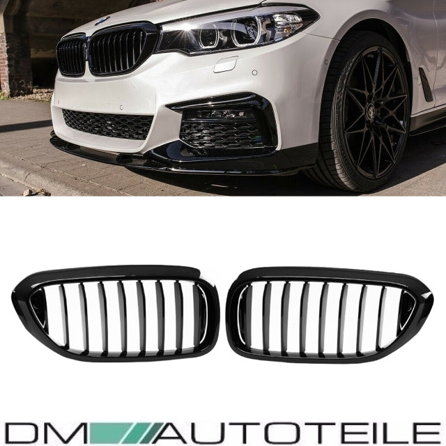 Set Sport-Performance Kühlergrill schwarz glänzend BMW 5er G30 G31 ab 2017-2020