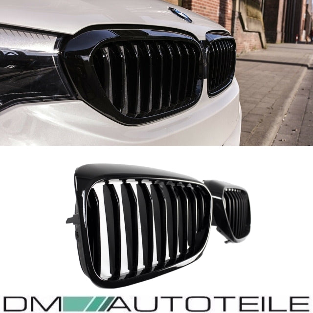 Set Sport-Performance Kühlergrill schwarz glänzend BMW 5er G30 G31 ab 2017-2020