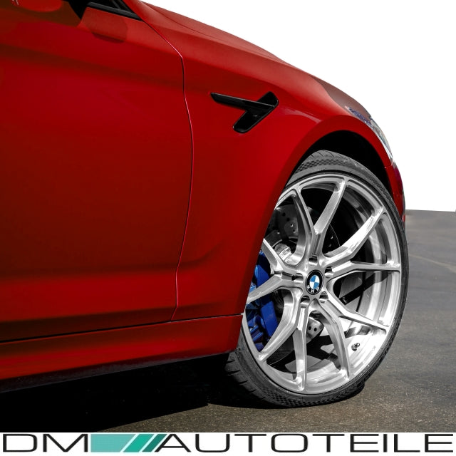 Sport Kotflügel SET + Zubehör Hochglanz Schwarz passend für BMW G30 G31 auch M5