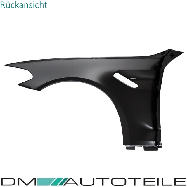Sport Kotflügel SET + Zubehör Hochglanz Schwarz passend für BMW G30 G31 auch M5